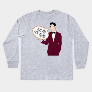 Not Alone - Darren Criss Kids Long Sleeve T-Shirt